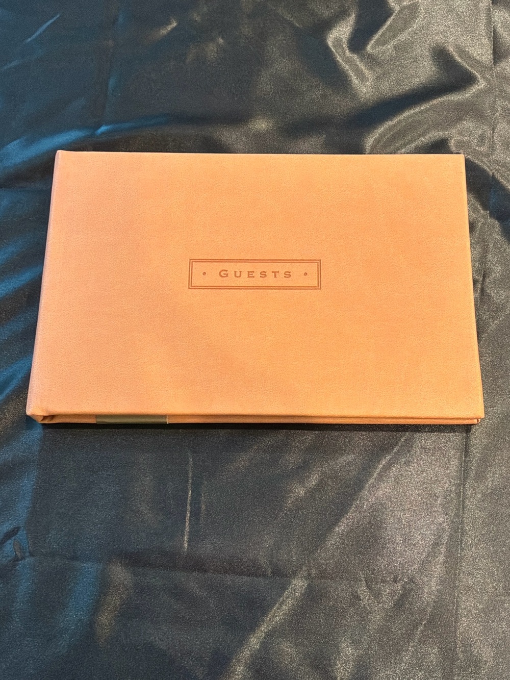 Wedding Guest Book Peach Faux Leather New Peter Pauper Press Nutmeg